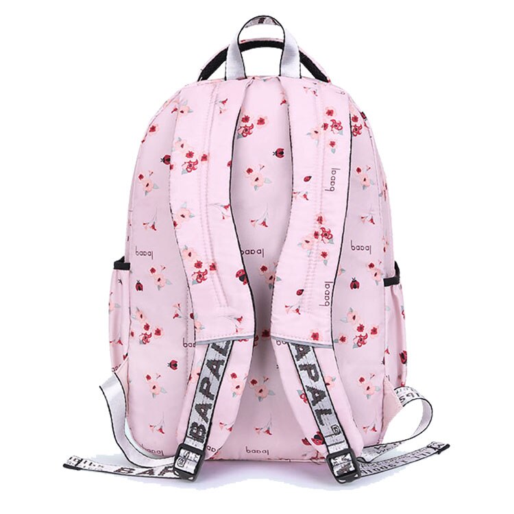 Kid's Polyester Printed Zipper Closure Waterproof School Backpack