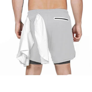 Men's Polyester Drawstring Closure Quick-Dry Swimwear Shorts