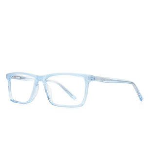 Kid's Acetate Frame Square Shaped Light Blocking Trendy Glasses