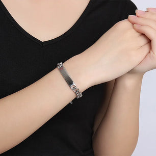 Women's Metal Stainless Steel Trendy Geometric Shaped Bracelet