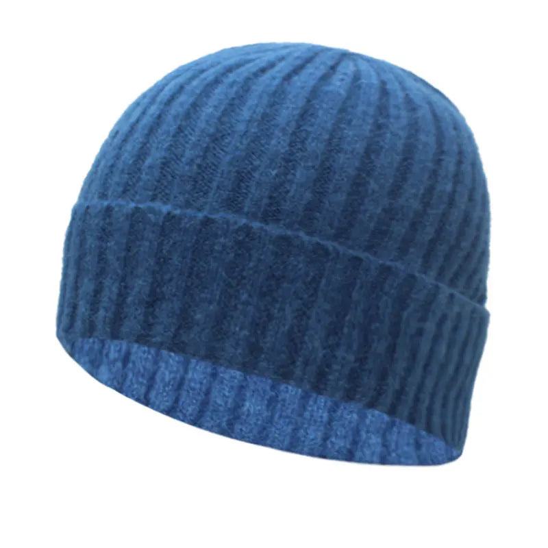 Men's Acrylic Skullies Beanies Knitted Pattern Casual Warm Cap