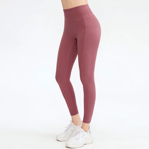 Women's Polyester High Waist Elastic Closure Sports Wear Leggings