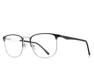 Men's Alloy Frame Full-Rim Square Shaped Trendy Prescription Glasses