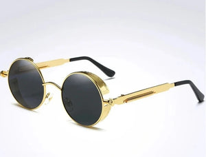 Men's Alloy Frame TAC Lens Round Shaped UV400 Trendy Sunglasses