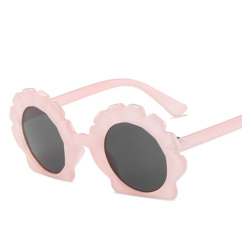 Kid's Plastic Frame Resin Lens UV400 Protection Round Sunglasses