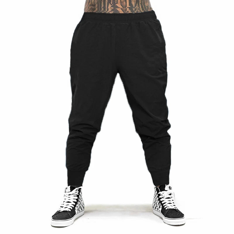 Men's Polyester Drawstring Closure Breathable Sports Trousers