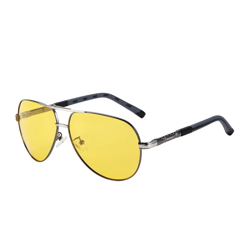 Men's Stainless Steel Frame TAC Lenses Oval Luxury Sunglasses