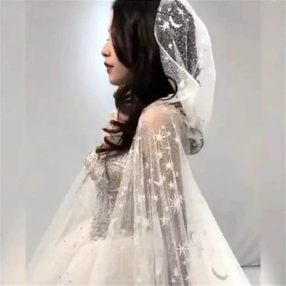 Women's Polyester Cut Edge One-Layer Trendy Bridal Wedding Veils