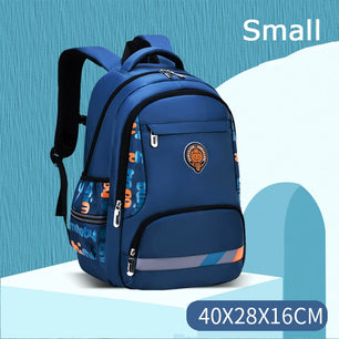 Kid's Girl Nylon Zipper Closure Trendy Waterproof School Backpack