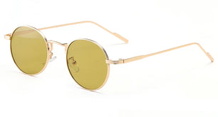 Men's Alloy Frame Acrylic Lens Oval Shaped UV400 Sunglasses