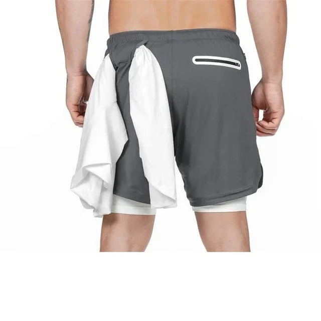 Men's Polyester Drawstring Closure Quick-Dry Swimwear Shorts