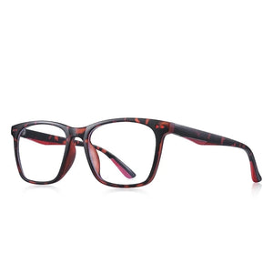 Kid's Acetate Frame Square Shaped Light Blocking Trendy Glasses