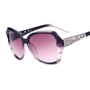 Women's Plastic Frame Acrylic Lens Square Shaped Sunglasses