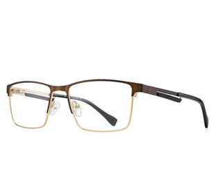 Men's Titanium Frame Full-Rim Square Shaped Luxury Trendy Glasses