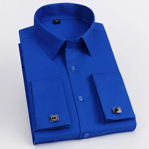 Men's Cotton Turn-Down Collar Full Sleeve Single Breasted Shirt