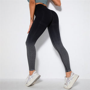 Women's Spandex High Waist Mixed Colors Seamless Yoga Leggings