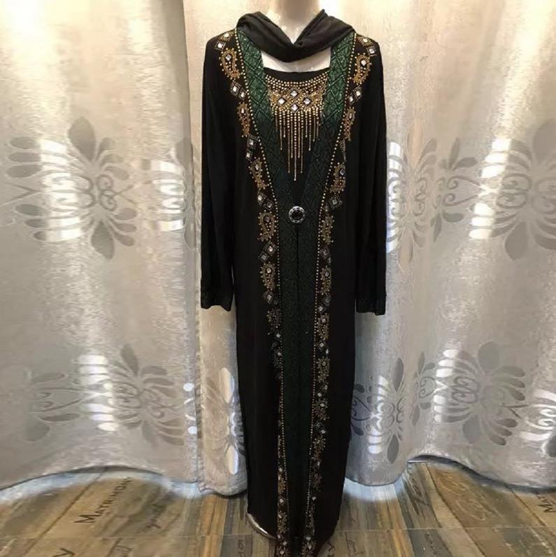 Women's Arabian V-Neck Polyester Full Sleeves Casual Wear Abaya