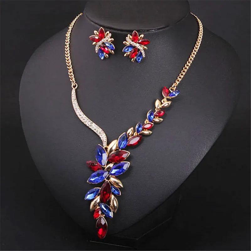 Women's Copper Alloy Crystal Rhinestone Bridal Wedding Jewelry Set