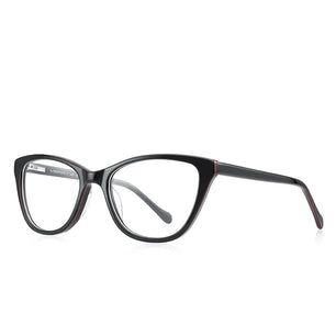 Kid's Cat Eye Acetate Frame Light Blocking Trendy Computer Glasses