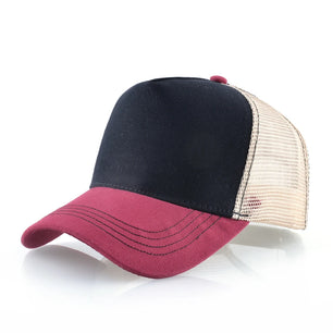 Men's Cotton Adjustable Strap Sun Protection Mixed Colors Cap