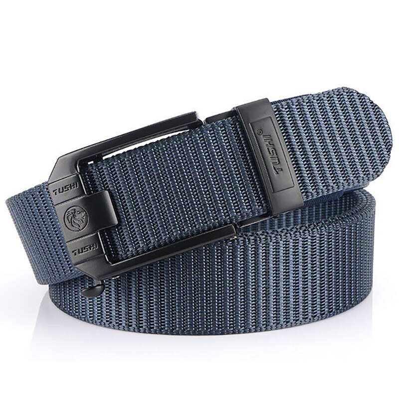 Men's Canvas Buckle Closure Solid Pattern Tactical Military Belts