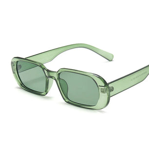 Women's Plastic Frame Acrylic Lens Rectangle Shaped Sunglasses