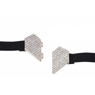 Women's Spandex Buckle Closure Rhinestone Pattern Trendy Belts