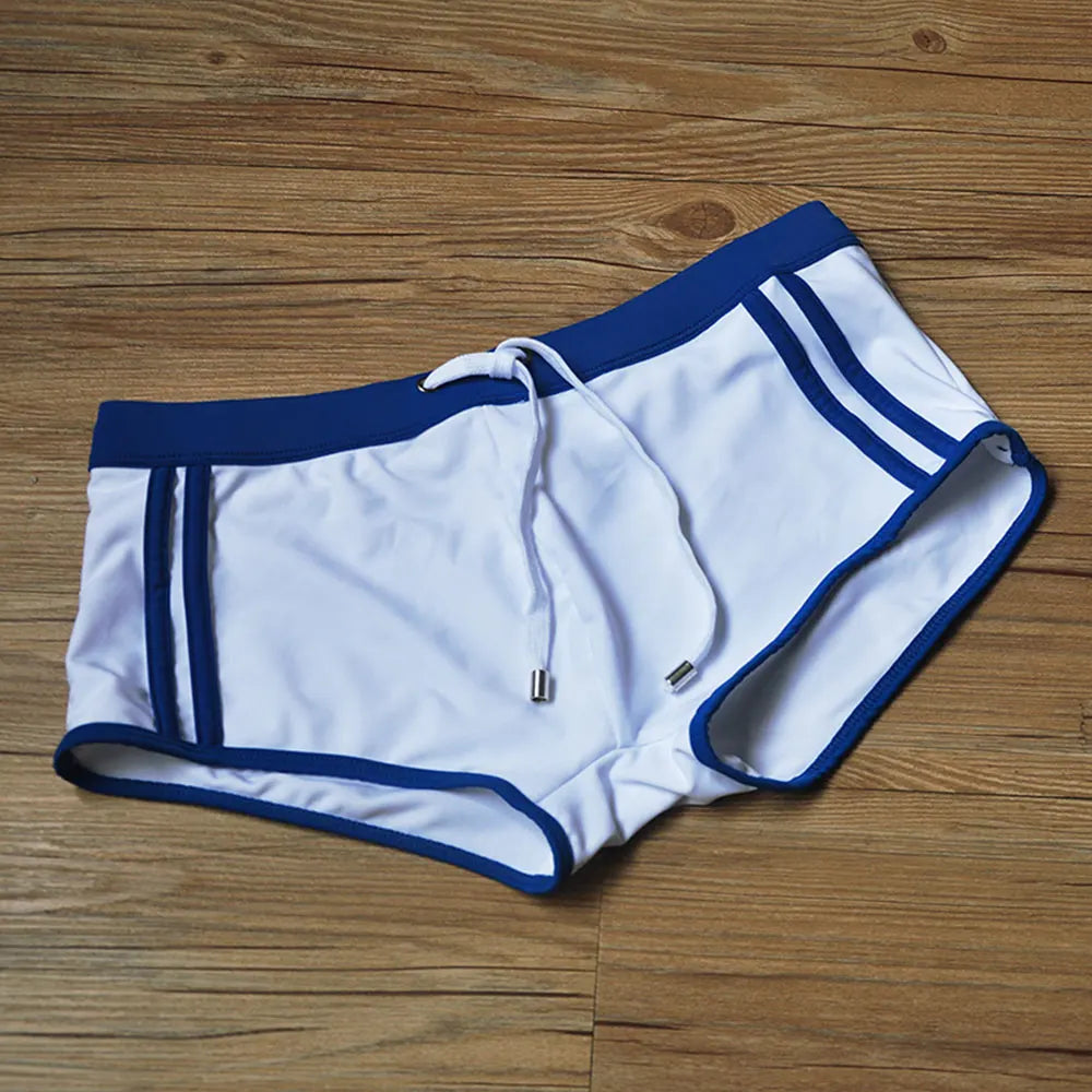 Men's Polyester Drawstring Closure Quick-Dry Swimwear Shorts