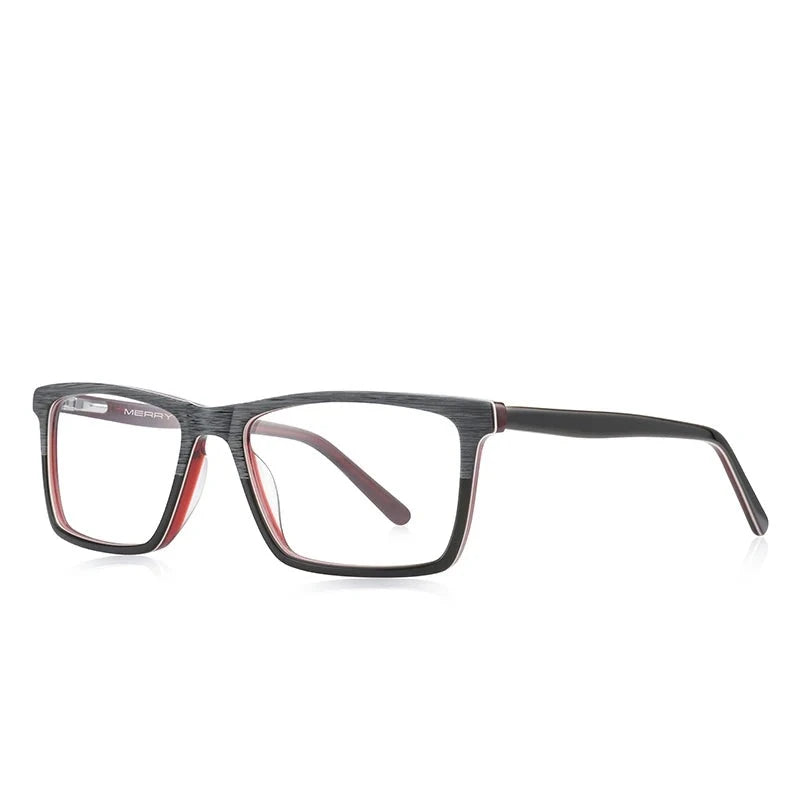 Kid's Acetate Frame Square Shaped Light Blocking Trendy Glasses