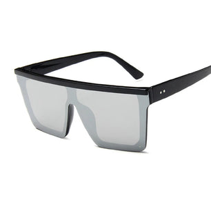 Women's Plastic Frame Polycarbonate Lens Square Shape Sunglasses