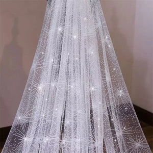 Women's Polyester Cut Edge One-Layer Cathedral Wedding Veils