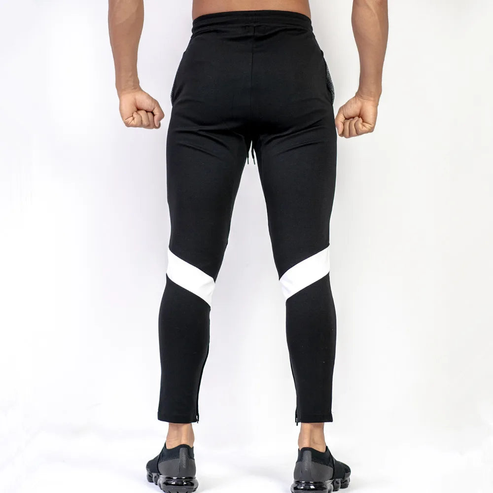 Men's Polyester Drawstring Closure Quick-Drying Gymwear Pants