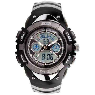 Kid's Alloy Case Buckle Clasp Round Shape Waterproof Watches