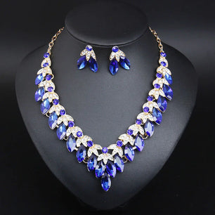 Women's Copper Alloy Crystal Rhinestone Wedding Jewelry Set