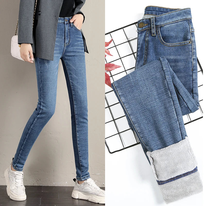 Women's Cotton High Elastic Waist Zipper Fly Closure Casual Pants