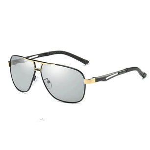 Men's Alloy Frame TAC Lens Square Shaped UV400 Trendy Sunglasses