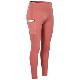 Women's Polyester High Waist Elastic Closure Sports Wear Leggings