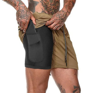 Men's Polyester Drawstring Closure Quick-Dry Swimwear Shorts