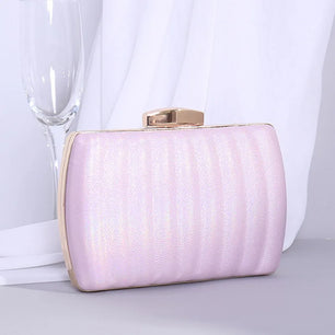 Women's PU Hasp Closure Sequined Luxury Bridal Wedding Clutch