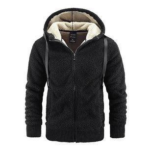 Men's Polyester Long Sleeves Zipper Closure Solid Pattern Jacket