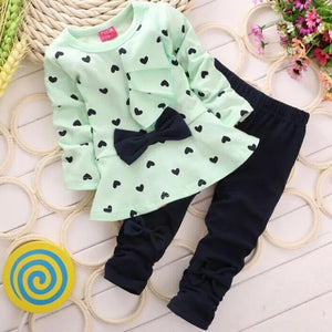 Kid's Cotton O-Neck Long Sleeves Printed Pattern Casual Clothes