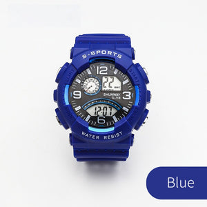 Men's Alloy Case Luminous Multifunction Electronic Trendy Watch