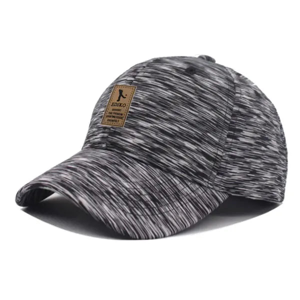 Women's Polyester Striped Pattern Adjustable Casual Baseball Cap