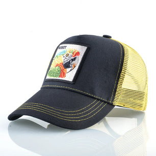 Men's Cotton Adjustable Strap Sun Protection Mixed Colors Cap