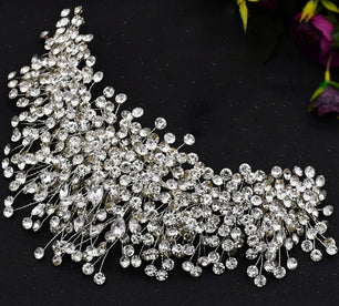 Women's Tibetan Silver Pearl Pattern Wedding Crown Jewelry Sets