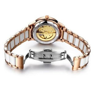 Women's Automatic Stainless Steel Round Shaped Luxury Watch