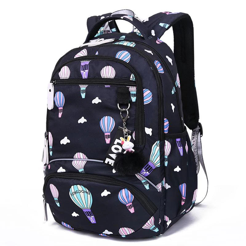 Kid's Polyester Zipper Closure Waterproof Trendy School Backpack