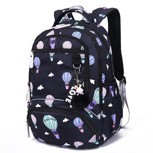 Kid's Polyester Zipper Closure Waterproof Trendy School Backpack