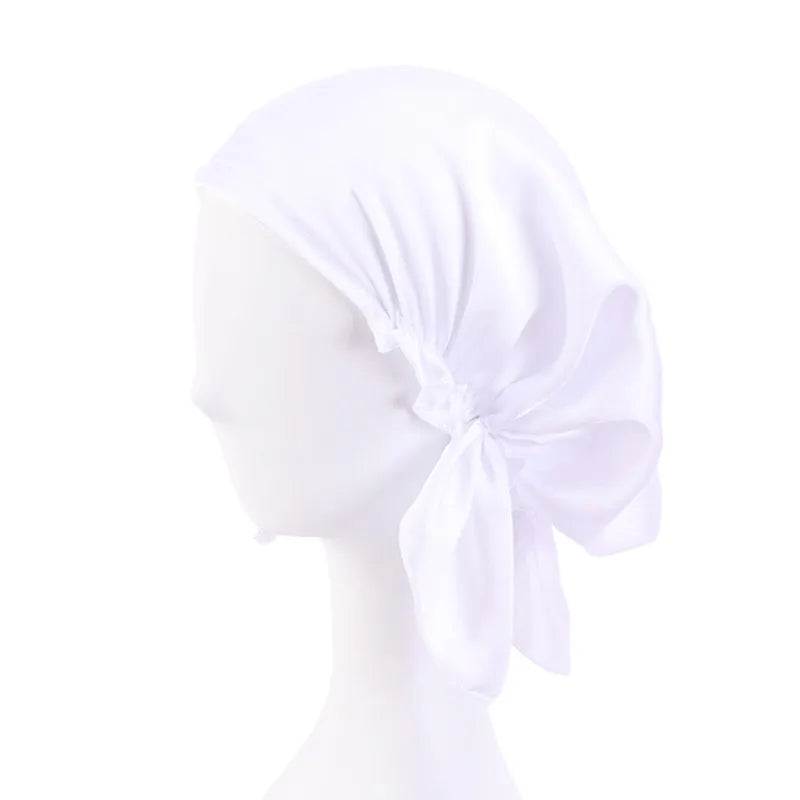 Women's Polyester Head Wrap Solid Pattern Casual Turban Caps