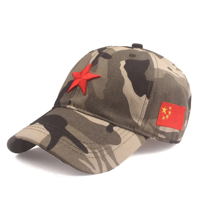 Men's Cotton Adjustable Strap Camouflage Pattern Baseball Cap